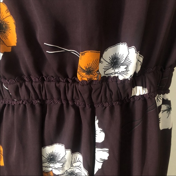 Cupcakes and cashmere floral jumpsuit brown medium - Picture 14 of 15